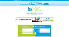 Desktop Screenshot of faxzero.com